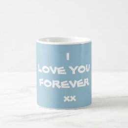 Cute KÄRLEK DU FÅR Chicen Snyggt Blue Kaffemugg