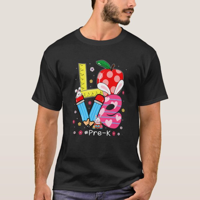 Cute Kärlek före K Student Lacherdagen Påsk T Shirt (Framsida)