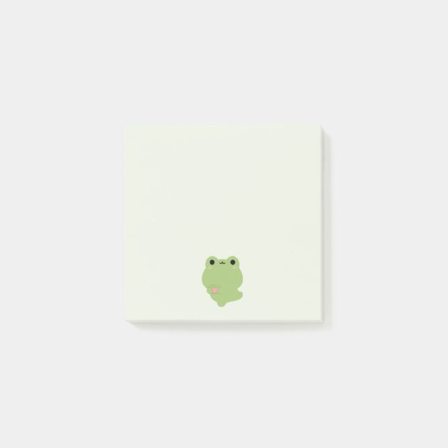 Cute Kärlek Frog Post-it Block (Framsida)