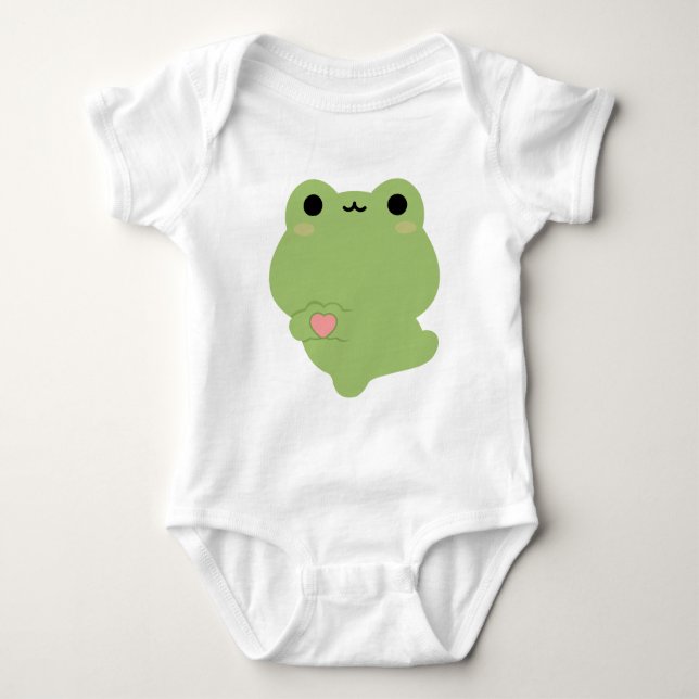Cute Kärlek Frog T Shirt (Framsida)