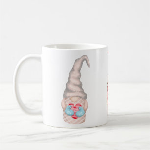 Cute Kärlek Gnomes Valentines Helgdag Kaffemugg
