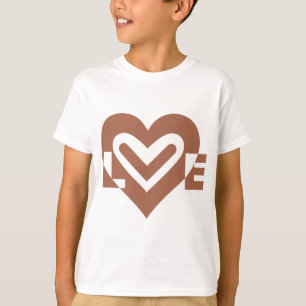 Cute Kärlek Graphic Chocolate Brown Tröja