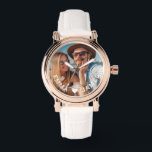 Cute Kärlek Heart Photo Par Personlig Namn Armbandsur<br><div class="desc">Cute Kärlek Heart Photo Par Personlig Namn Watches har ett favoritfoto med kärlek hjärta och personlig med namn i modernt, vitt skript. Anpassa genom att redigera texten i den angivna textrutan och lägga till ditt eget bild. Perfekter till par, flickvän, fru, älskling och mycket annat för födelsedag, jul, helgdagar, bröllop...</div>