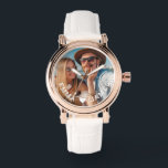 Cute Kärlek Heart Photo Par Personlig Namn Armbandsur<br><div class="desc">Cute Kärlek Heart Photo Par Personlig Namn Watches har ett favoritfoto med kärlek hjärta och personlig med namn i modernt, vitt skript. Anpassa genom att redigera texten i den angivna textrutan och lägga till ditt eget bild. Perfekter till par, flickvän, fru, älskling och mycket annat för födelsedag, jul, helgdagar, bröllop...</div>