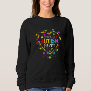 Cute Kärlek Heart Proud Autism Pappy Autism Awaren T Shirt