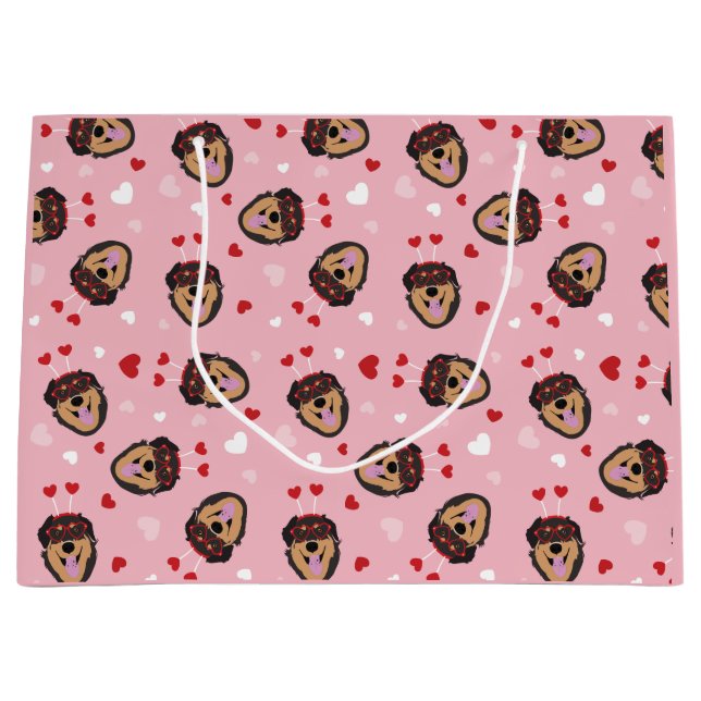 Cute Kärlek Hund Rosa Red (Framsidan)