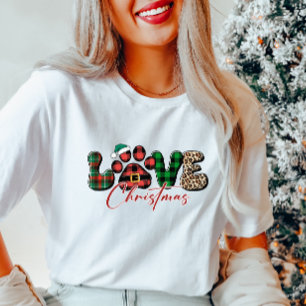 Cute Kärlek-julskjortan Hund älskare T Shirt