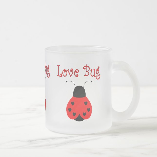 Cute Kärlek Kryp Heart Ladybug Mugg (Höger)