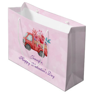 Cute Kärlek Lastbil bär Valentine Goodies