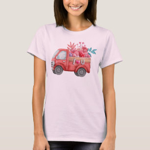 Cute Kärlek Lastbil bär Valentine Goodies T Shirt