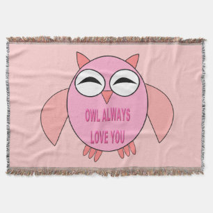Cute Kärlek-meddelande, Uggla-vriden för Filt