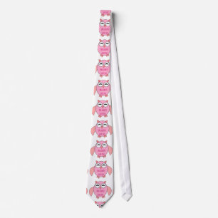 Cute Kärlek Message Uggla Tie Slips