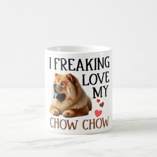 Cute Kärlek My Chow Chow Hund Kaffemugg