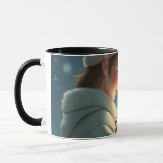 Cute Kärlek par kaffe mugg