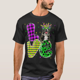 Cute Kärlek Pitbull Hund Mask Play Leopard Mardi G T Shirt