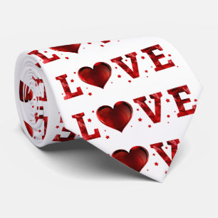 Cute Kärlek Red Heart Mönster Slips