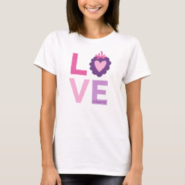 Cute Kärlek Typography T Shirt