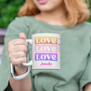 Cute Kärlek Valentines day Personlig mugg
