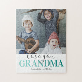 Cute Kärlek You Grandma Photo Pussel