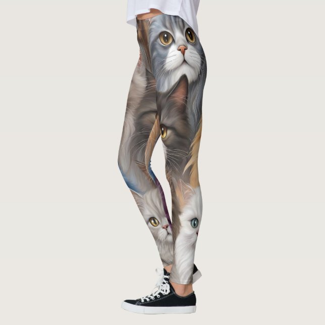 Cute-katter Leggings (Vänster)