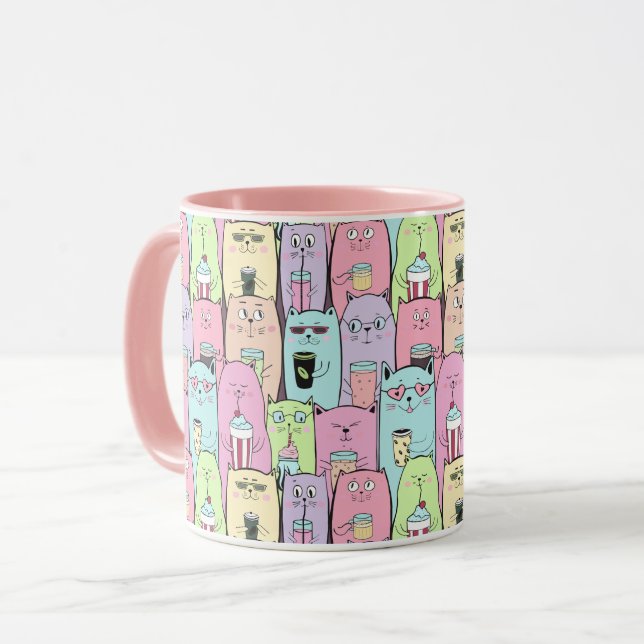 Cute-katter Mugg (Framsida vänster)