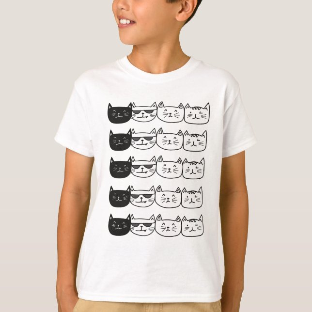 Cute-katter T Shirt (Framsida)