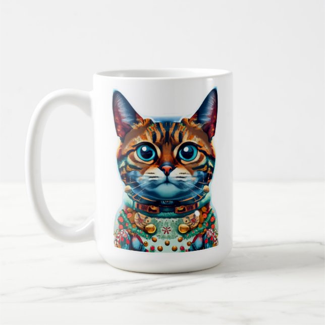 Cute-kattjul Mugg (Vänster)