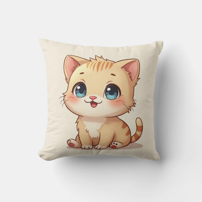 Cute kattkudde kudde (Framsida)