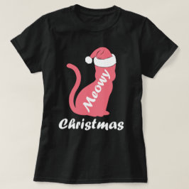 Cute kattunge Älskare Santa Meowy jul T Shirt