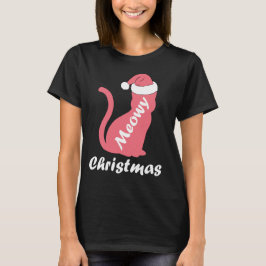 Cute kattunge Älskare Santa Meowy jul T Shirt