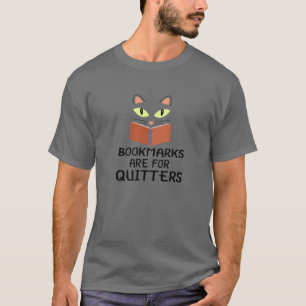 Cute Kattunge Ansikte Bokmärken är för kajplatser T Shirt