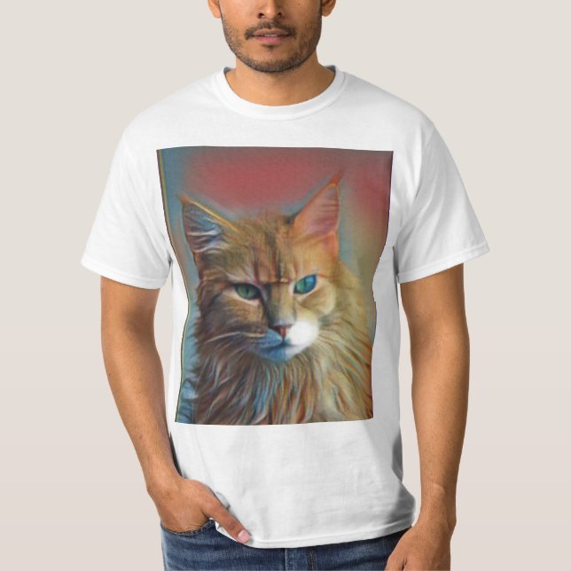 Cute Kattunge Artwork T Shirt (Framsida)