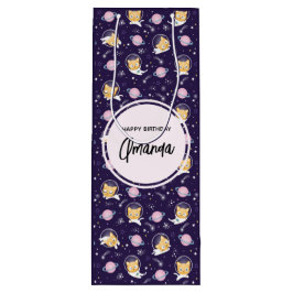 Cute Kattunge Astronauts Mönster Birthday