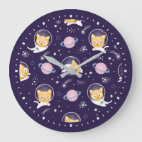 Cute Kattunge Astronauts Mönster