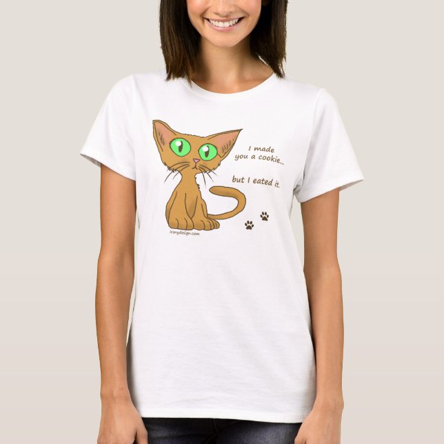 Cute Kattunge åt din kaka T Shirt (Framsida)