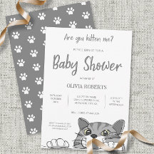 Cute Kattunge Baby Shower Gender Neutral