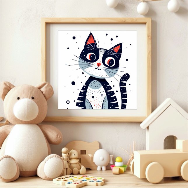 Cute Kattunge Baby Shower Poster (Skapare uppladdad)