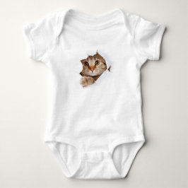 Cute Kattunge Baby T-Shirt - Personlig Infant