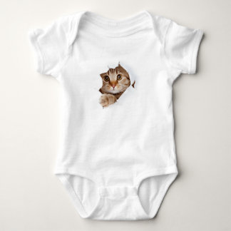 Cute Kattunge Baby T-Shirt - Personlig Infant