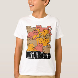 Cute Kattunge design - fläckkonst T Shirt