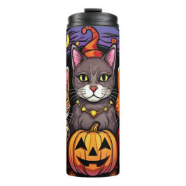 Cute Kattunge & Jack-O'-Lantern