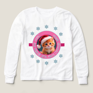 Cute Kattunge jul T Shirt