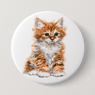 Cute Kattunge Knapp
