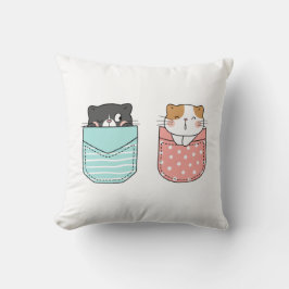 Cute Kattunge Kudde
