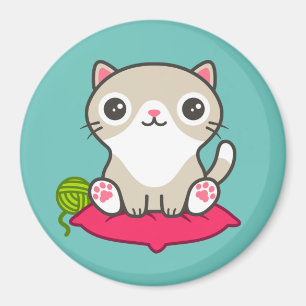 Cute Kattunge Magnet