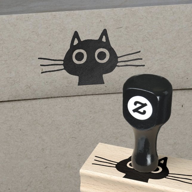 Cute Kattunge med Big Ögon och Long Whiskers Stämpel (Skapare uppladdad)