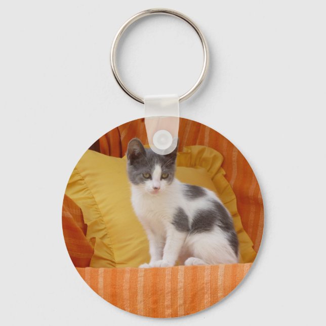 Cute Kattunge Nyckelring (Framsida)