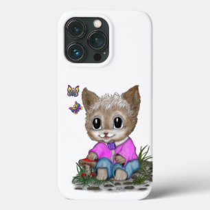 Cute Kattunge och Butterfly