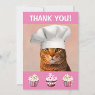 Cute Kattunge och Muffinsar - tackkort Tack Kort