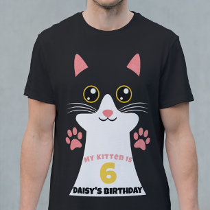 Cute Kattunge Parents Födelsedagsfest T Shirt